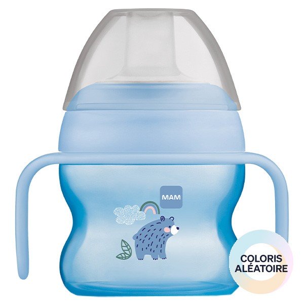 Tasse à Bec Souple - Avec Poignées Ergonomiques - pour Bébé de +6 Mois -  Bleu - Bab Fel Web E- commerce dz site vente en ligne