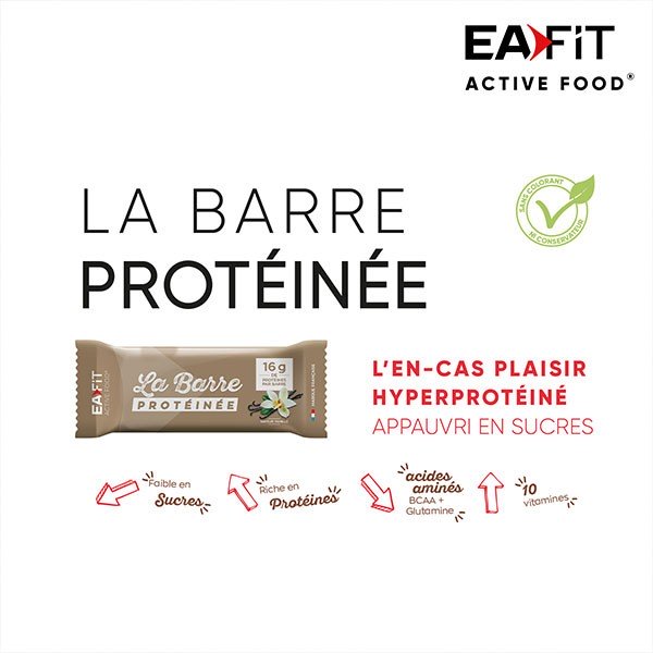 EAFIT La Barre Protéinée 33% de protéines par barre !