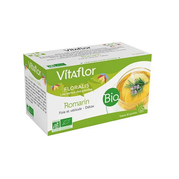 Vitaflor tisane Romarin bio sachet - Detox foie - Santé hépatique