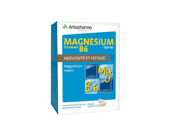 Arkopharma Magnésium Vitamine B6 150 mg 60 gélules